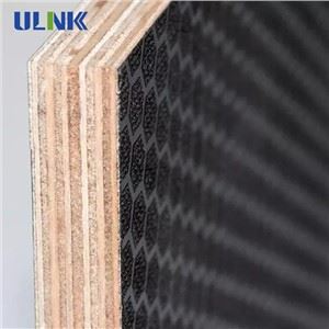 Black Hexagon Pattern Antislip Waterproof Plywood